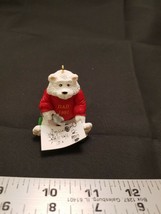 Hallmark Keepsake 1991 Dad Polar Bear Christmas Tree Ornament - £4.47 GBP