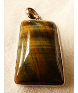Artisan Hand Crafted Sterling Silver 925 Amazing Tiger Eye Stone Pendant - £102.08 GBP