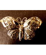 Figural Sterling Silver 925 signed Alice Caviness filigree Butterfly  pi... - £72.80 GBP