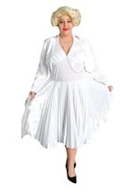 Deluxe Plus Size Adult Marilyn Monroe Theatrical Quality Costume White - £215.77 GBP