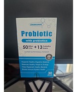 NEW SEALED Zebora Probiotic w Prebiotics Box of 30 Packets 50 Billion CF... - £19.84 GBP