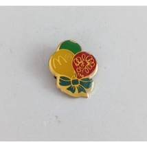 Vintage Happy Birthday Balloons With Bow McDonald&#39;s Employee Hat Pin - £9.54 GBP