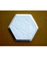DIY Slate Texture Tile Molds (3) 12x12 Hexagon Make Concrete Floor Tiles... - $747.09 MXN