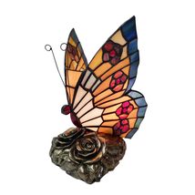 Fine Art Lighting Tiffany Style Stained Glass Handmade  Table Mini Night Lamp  - £71.93 GBP