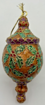 Vintage Cloisonne Collection Christmas Home for the Holidays Ornament U255 - £32.47 GBP