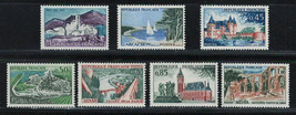 FRANCE 1961 Very Fine  Mint Stamps Set Scott # 1007-1013 Designs. - £6.19 GBP