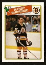 Boston Bruins Randy Burridge 1988 O-Pee-Chee OPC Hockey Card # 33 nr mt - £0.39 GBP