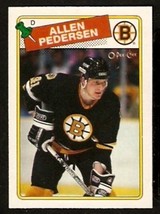 Boston Bruins Allen Pedersen 1988 O-Pee-Chee OPC Hockey Card # 130 nr mt - £0.39 GBP