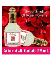Indra Sugandh Bhandar Fragrances Attar Asli Gulab (25ml) Roll on &amp; alcohol free - £14.67 GBP