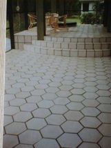 DIY Slate Texture Tile Molds (3) 12x12 Hexagon Make Concrete Floor Tiles @ $.30  image 6