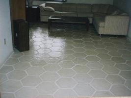 DIY Slate Texture Tile Molds (3) 12x12 Hexagon Make Concrete Floor Tiles @ $.30  image 7