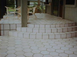 DIY Slate Texture Tile Molds (3) 12x12 Hexagon Make Concrete Floor Tiles @ $.30  image 8