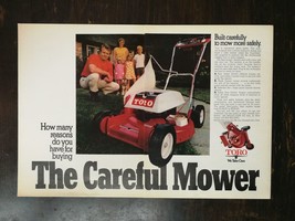 Vintage 1971 Toro Lawn Mower Lawnmower Full Page Original Ad 823 - £5.53 GBP