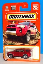 Matchbox 2023 MBX Off Road Series No Number Card &#39;18 Toyota 4Runner Red - £4.72 GBP