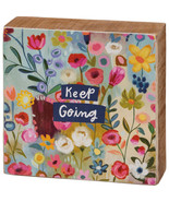 &quot;Keep Going&quot; Inspirational Block Sign - $17.59 CAD