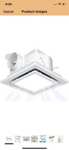 Ventilation Fans Bathroom Exhaust Fan with Light 9.6 Inch Panel 6000K 12... - $49.49
