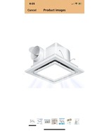 Ventilation Fans Bathroom Exhaust Fan with Light 9.6 Inch Panel 6000K 12... - $909.15 MXN