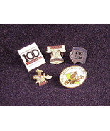 Lot of 5 Loyal Order Of Moose Pins, LOOM, Moose Lodge - $7.95