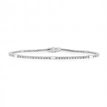 Diana M Jewels round and baguette diamond tennis bracelet size One Size - €1.626,03 EUR