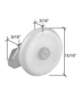 15/16&quot; Oval Edge Nylon Roller With Nylon Bracket for Tub Master Folding ... - $14.70