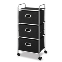 Whitmor 3 Drawer Rolling Cart - Home and Office Storage Organizer - £52.38 GBP