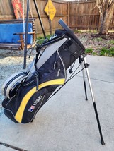 US Kids Golf Bag Carry / Stand Yellow UL63 Teen size 34&quot; tall 4-way Grea... - $48.25