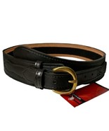 Safariland Patrol Style Duty belt Sz 32 Genuine Leather Brass Buckle MDL... - $59.39