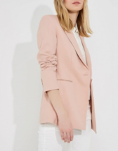 THEORY Mujeres Blazer Power Jkt 2 Hombreras Grandes Rosado Talla US 2 H1001107 - $198.73