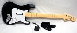 Official Rock Band 1 Og PS3/PS2 Wireless Guitar Fender Black Beatles 2 3 Lego - £155.71 GBP