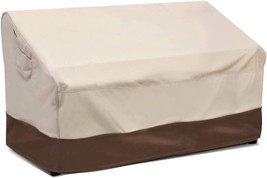 Vailge 2-Seater Heavy Duty Patio Bench Loveseat Cover,100%, Beige &amp; Brown - €43,48 EUR