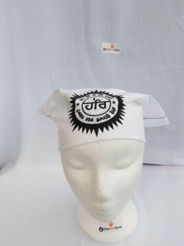 Sikh Hindu Kaur Singh Black Hari HAR bandana Head Wrap Gear Rumal Handkerchief