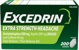 Extra Strength  Headache Pain Relief Caplets Reliefs Minor Aches Pains 2... - £48.89 GBP