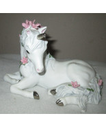 Princeton Gallery &quot;Love’s Sweetness&quot; Unicorn Pink Flowers Porcelain Figu... - $67.02 CAD