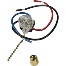 Ceiling Fan Switch for Zing Ear ZE-110 3-Way 3-Wire Pull Chain Fan Light Switch - £14.38 GBP