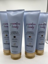 (4) Pantene Generation Beauty Cleanse &amp;Reconstruct Conditioner Pro Vitam... - £15.91 GBP