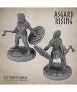 3D Printed Asgard Rising Shield Maiden #2 28mm-32mm Ragnarok D&amp;D - $8.19 CAD+