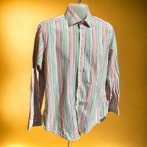 TAILORBYRD EXCELLENT/PRISTINE PREOWNED CONDITION BUTTON DOWN MULTICOLOR ... - $24.04