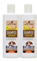 2x PET&#39;sDOG SHAMPOO Deodorizing OATMEAL Grooming Product Shiny Puppy 16 ... - £19.46 GBP