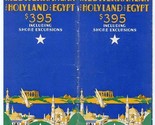 1929 White Star Line 46 Day Cruises Mediterranean Holyland Egypt Third C... - $94.12