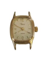 Vintage Timex BA Cell Gold Tone Quartz Watch Case Only Needs Repair - £9.32 GBP
