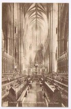 United Kingdom UK Postcard London Westminster Abbey Choir East LESCO Steroscopic - £3.98 GBP