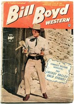 Bill Boyd Western #7 1950- Fawcett Golden Age photo cover G - £27.50 GBP
