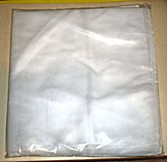 Men&#39;s Handkerchief  Pack of 4 plain White - $8.40