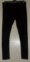 New Womens So Intimates Black Velour Knit Lounge Legging Pant Size L - £18.35 GBP