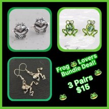 Cute Frog Lovers Bundle Deal! 3 Pairs! - £12.09 GBP