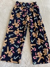 Target Boys Blue Brown Gingerbread Ninjas Candy Canes Fleece Pajama Pant... - $6.37