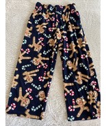 Target Boys Blue Brown Gingerbread Ninjas Candy Canes Fleece Pajama Pant... - $118.83 MXN