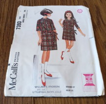 McCalls 7393 Pattern Straight Dress Casual Vintage 1960&#39;s Size Girls 8 - £5.51 GBP