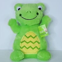 Dan Dee Green Frog Plush Stuffed Easter Egg Belly 10&quot; Plastic Eyes New Tags - $19.79