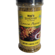 Mike&#39;s Seasonings Lemon Pepper Seasoning Blend Rub BBQ Smoker No MSG Glu... - $15.34